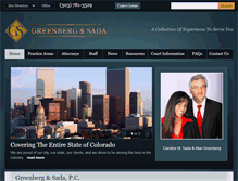 Tablet Screenshot of greenbergsada.com